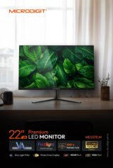 MONITOR - MICRODIGIT  PREMIUM - MD2211LM HD  LED 22" 100Hz VGA-HDMI - Image 2